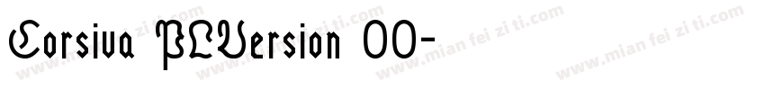 Corsiva PLVersion 00字体转换